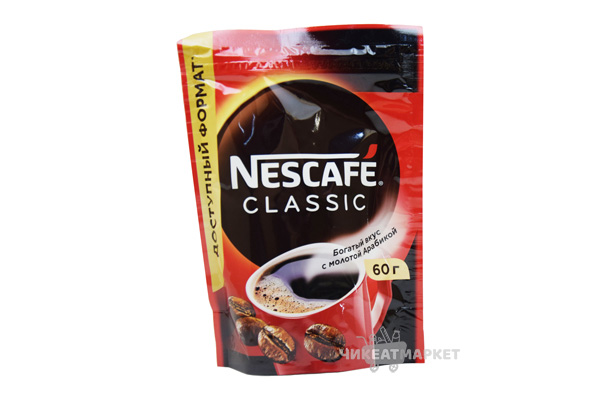 кофе Nescafe Classic 60г м/у 