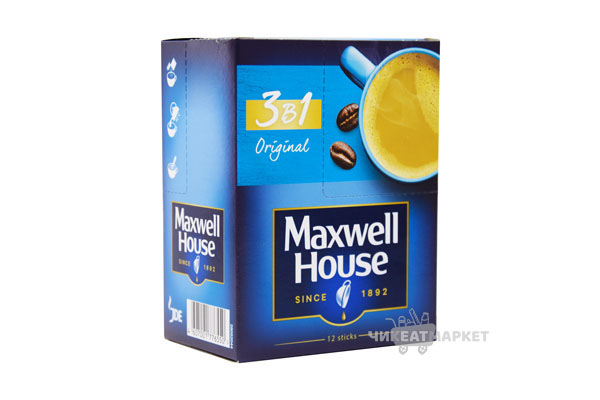 кофе Maxwell House 3 в 1 12пак* 15г