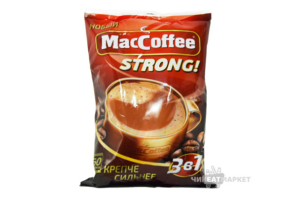 кофейный напиток MacCoffee 3 в 1 Strong 50пак*20г