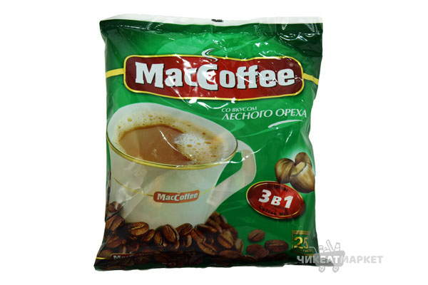 кофейный напиток MacCoffee Лесной орех 25пак*18г