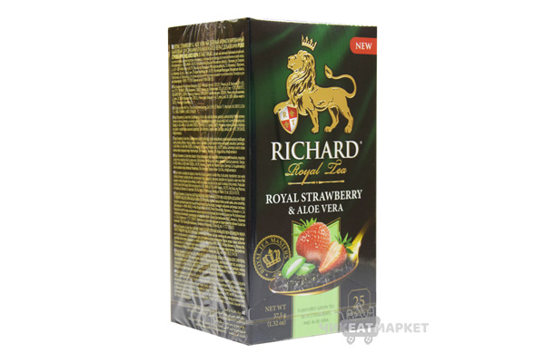 чай Richard Royal STRAWBERRY & ALOE VERA (Клубника и Алоэ) 25пак*2г