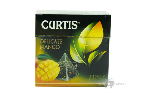 чай Curtis Delikate Mango (зеленый/манго/ананас) 20 пак*1.8г