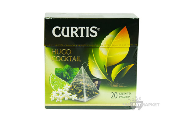 чай Curtis Hugo Cocktail (зеленый/мята/лайм) 20пак*1.8г