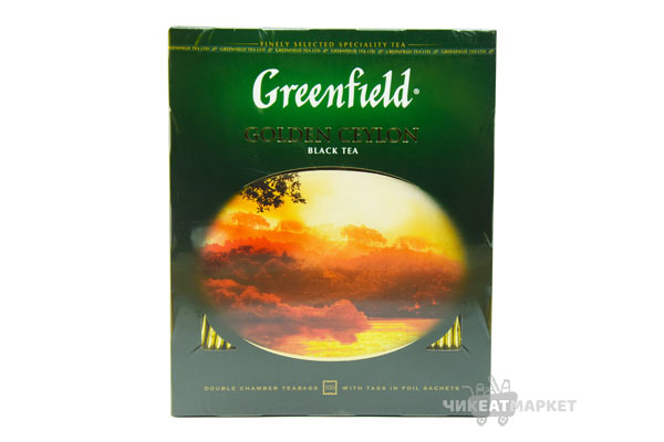 чай Greenfield Golden Ceylon (черный) 100пак*2г