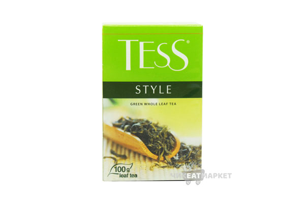 чай Tess Style зеленый байховый 100г