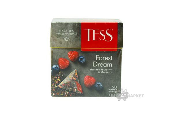 чай в пирамидках Tess Forest Dream (черный/ежевика/малина)  20пак*1.8г