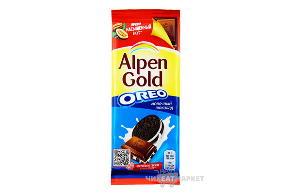 шоколад  Alpen Gold OREO 99г