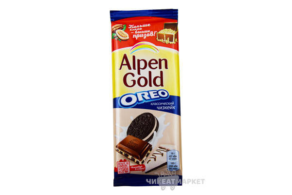 шоколад  Alpen Gold OREO чизкейк 95г