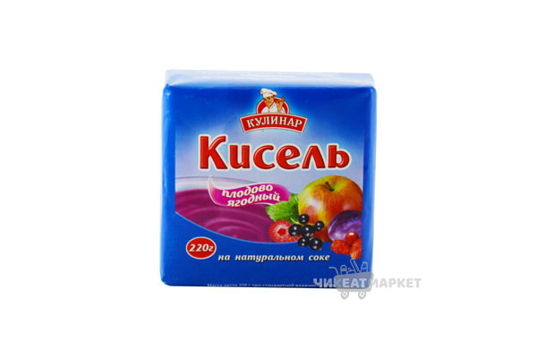 кисель Кулинар плодово-ягодный (брикет) 220г