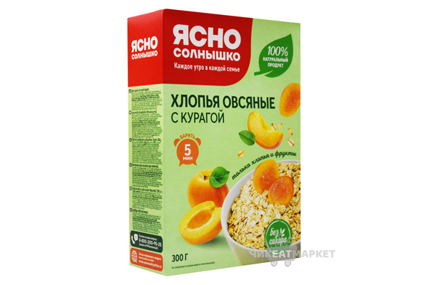 хлопья Ясно солнышко Курага 300г