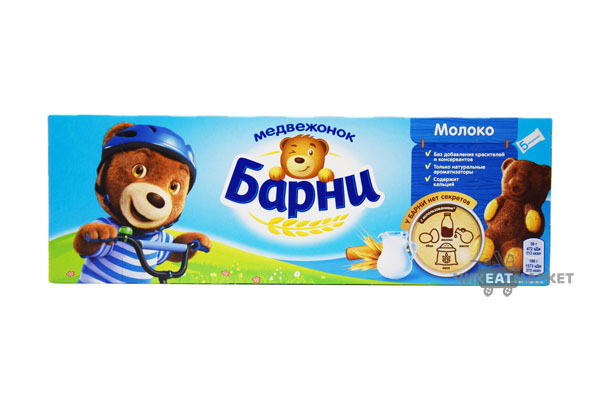 пирожные  Медвежонок Барни с молочной начинкой 150г