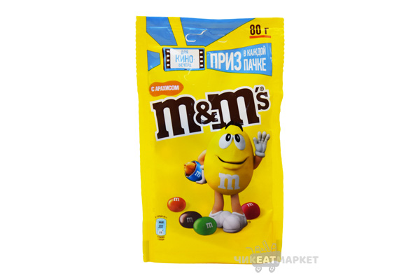 драже M&M s арахис 80г