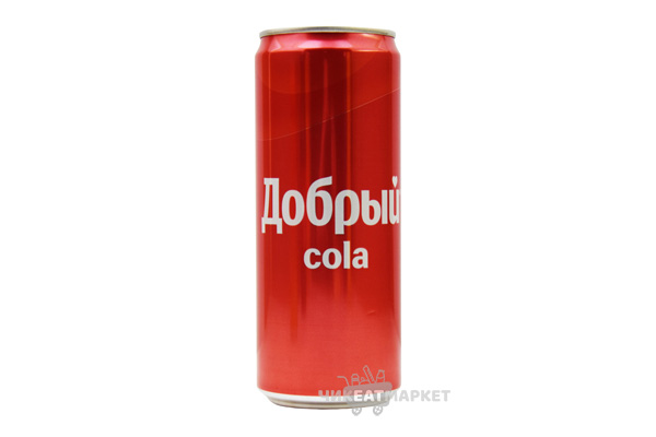 газированный напиток Добрый Cola 0.33л ж/б