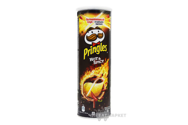 Чипсы картофельные Pringles Hot & Spicy / с острым и пряным вкусом 165г