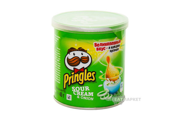 Чипсы картофельные Pringles Sour Cream & Onion / Сметана и лук 40г