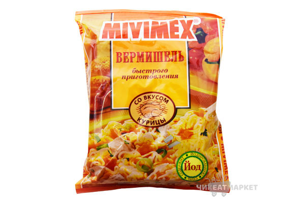 вермишель Мивимекс ассорти б/п 50г (коробом)*100шт