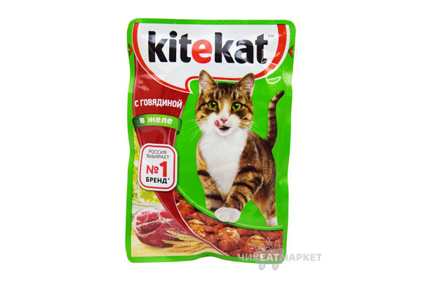 Kitekat говядина в желе 85 г