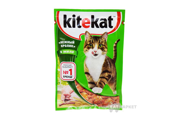 Kitekat кролик в желе 85г