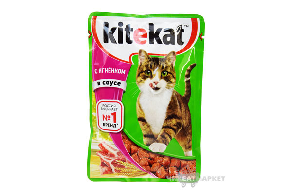 Kitekat ягненок в соусе 85г