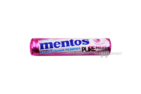 Mentos жевательная резинка Тутти фрутти 15.5г*24