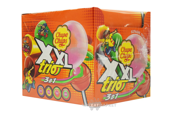 карамель Chupa Chups XXL трио 40шт*29г