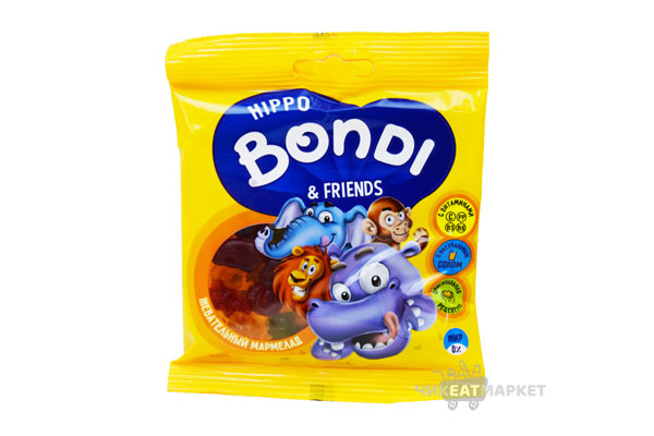 Яшкино жевательный мармелад Hippo Bondi 70г