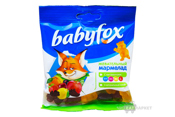 Яшкино жевательный мармелад BabyFox 70г